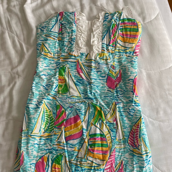 Lilly Pulitzer You Gotta Regatta strapless dress - Picture 2 of 4